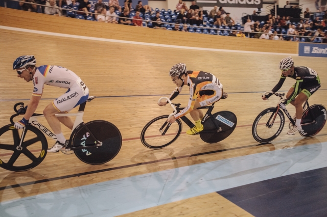 Ian Moir won his first individual national title at the elite level with his victory in the scratch race.
